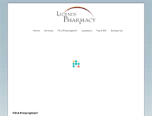 Tablet Screenshot of legendspharmacy.com